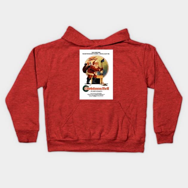 Christmas Evil Kids Hoodie by zombill